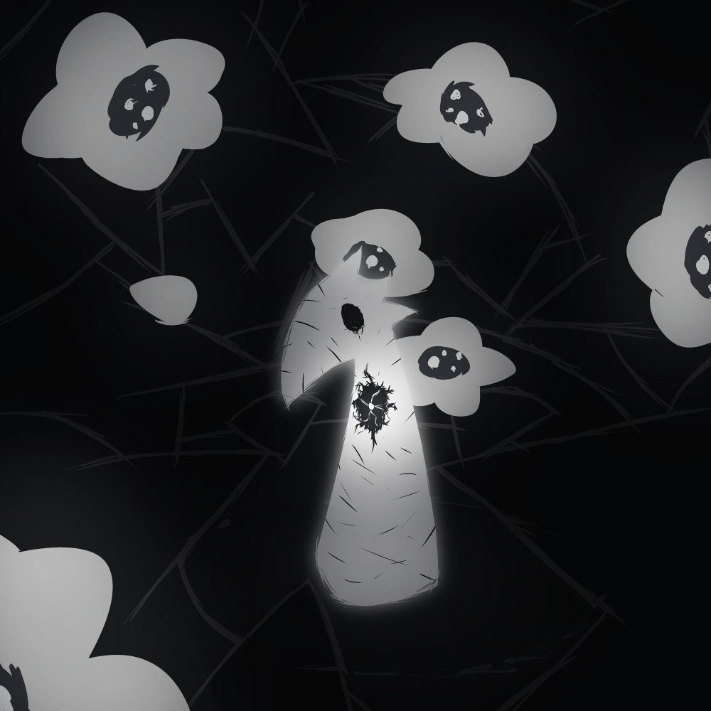 When even the few joyful blooms were flanked by thorns
Perhaps the safest course of action was to not move at all