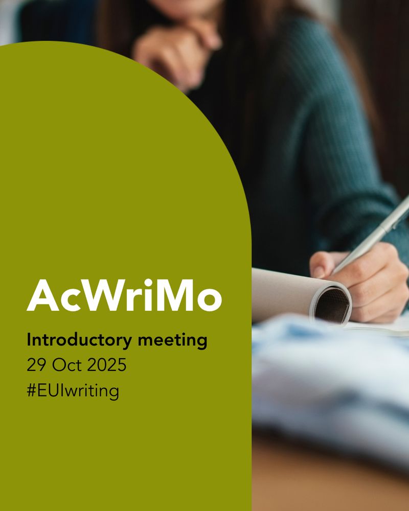 AcWriMo Introductory meeting. 29 October 2025. #EUIwriting