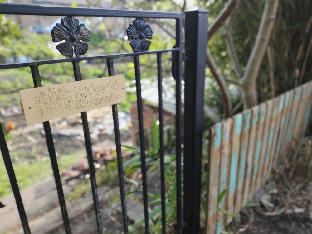 New boundary fence and sign