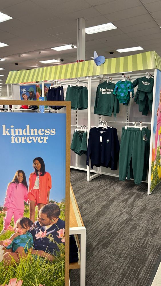 Kindness forever display at Target.