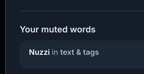 I've muted "Nuzzi" because I don't fucking care about a beltway insider.