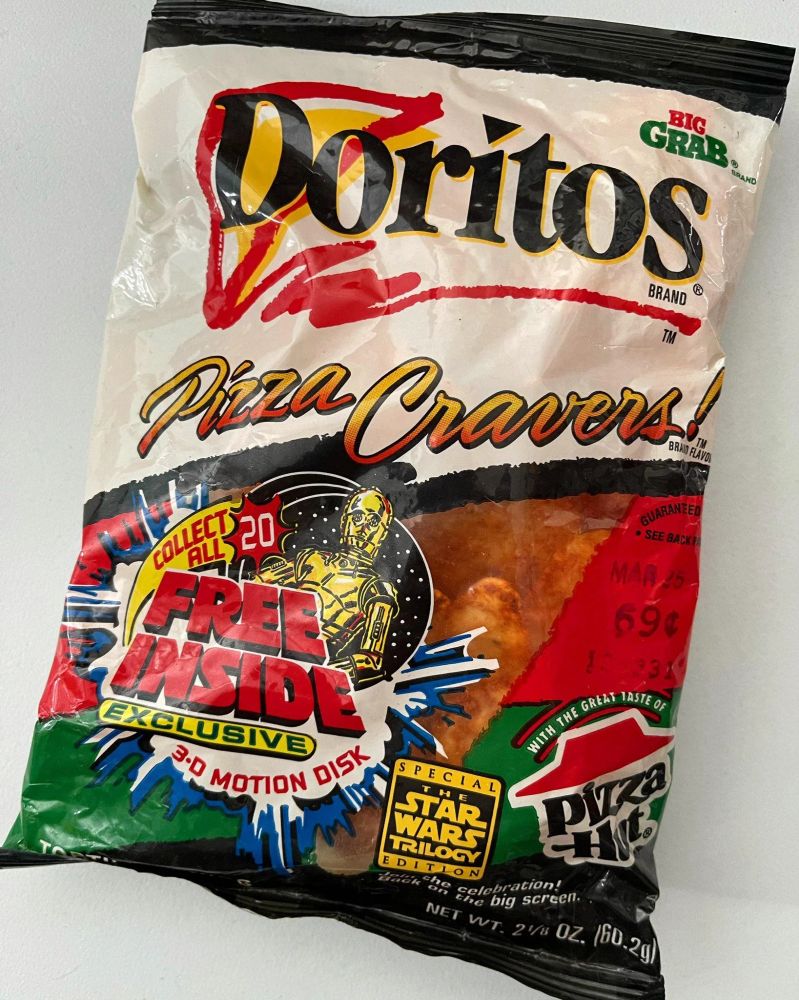 Pizza cravers Doritos.