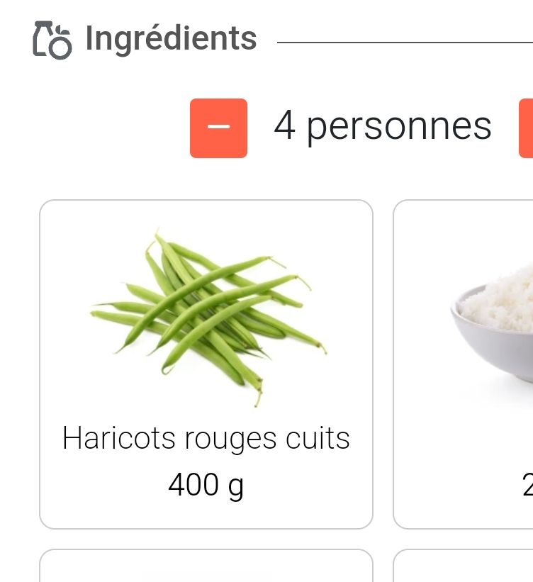 Photo d'haricots verts crus. La légende dessous est: haricots rouges cuits