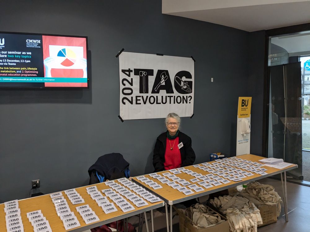 TAG conference registration desk