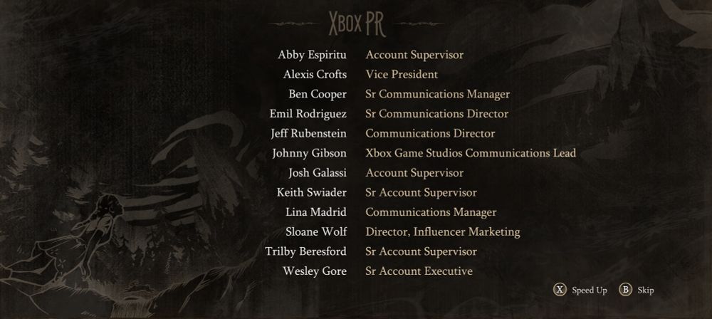 Credits for south of midnight