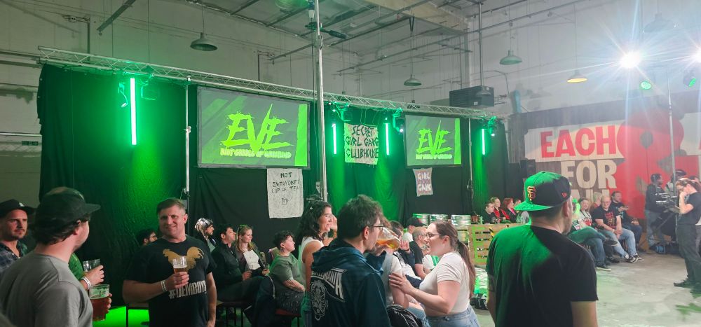 The stage at the Big Penny Social moments before EVE Wrestle(Wo)Mania 2 on the 4th April 2025.