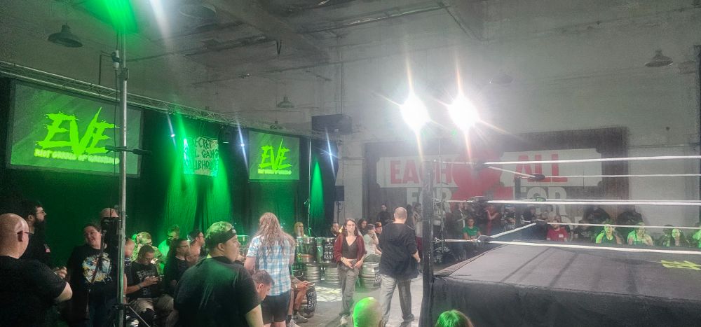 The view before EVE Strong Women Style 2025, the third of three shows at the Big Penny Social in the span of a month.