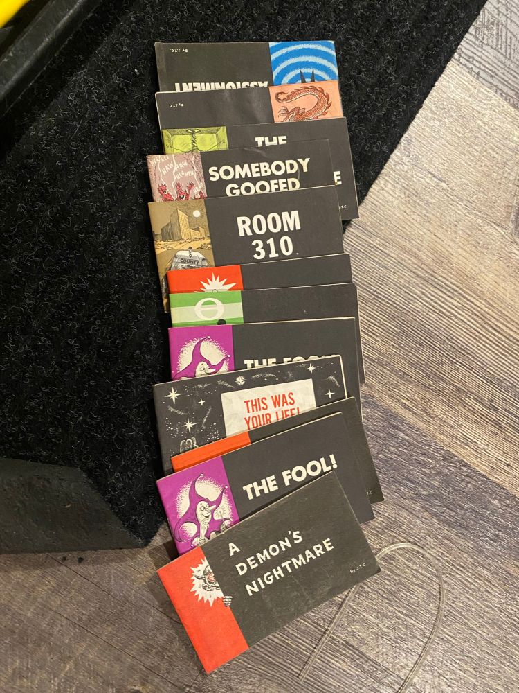 A whole bunch of chick tracts 