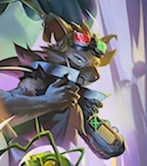 A very low resolution crop of the rat guy in Starfinder: Afterlight