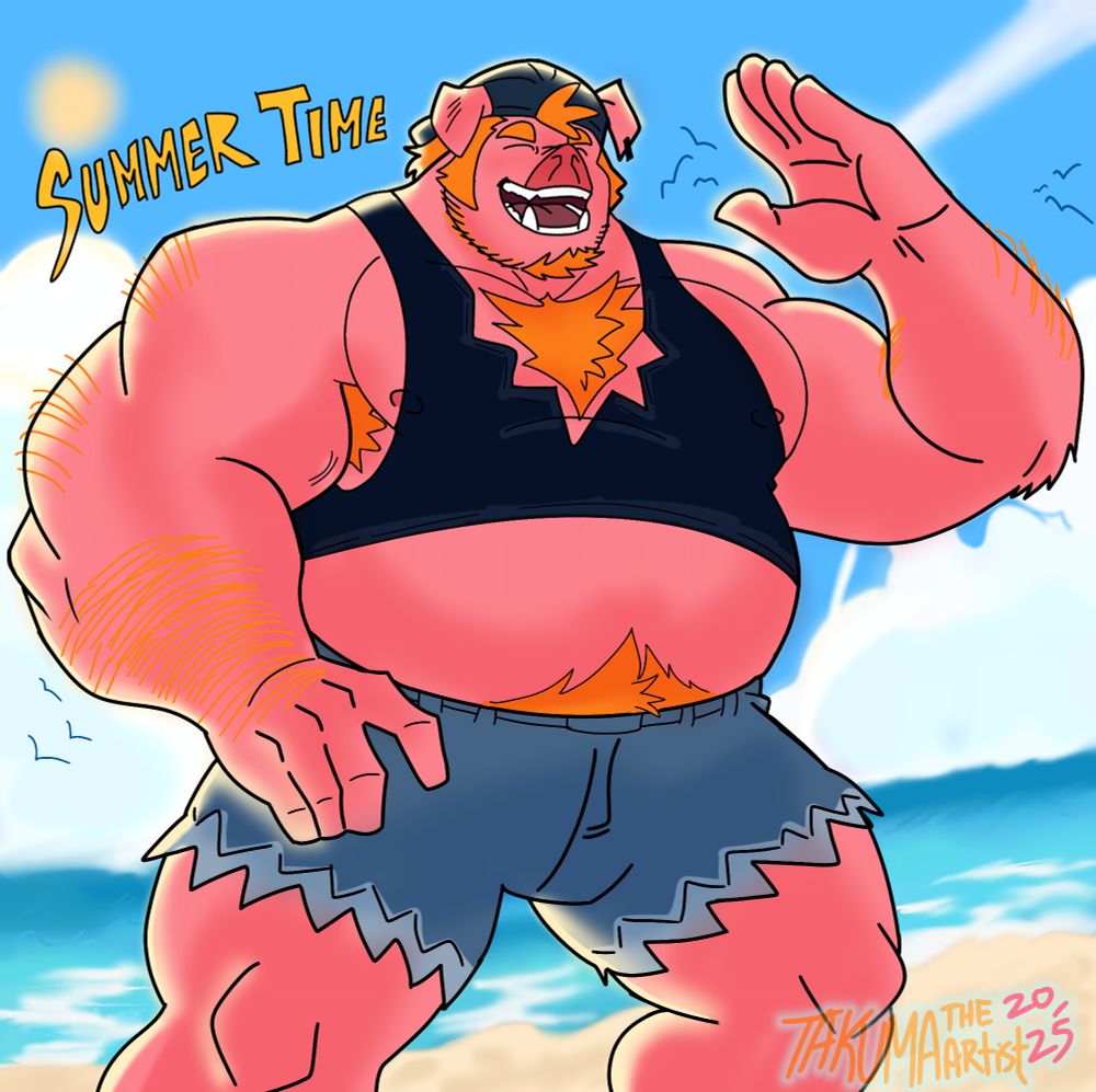 Full scene example full body full shade work, beach themed 🐷🏖😎
(not skilled at detailed work, but this is the best I can do for now)