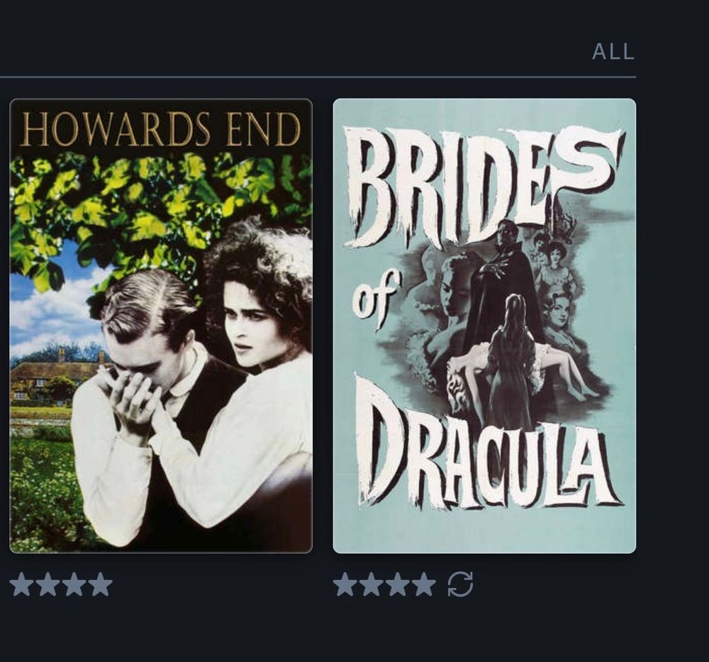 Howard's End (1992), Brides of Dracula (1960)