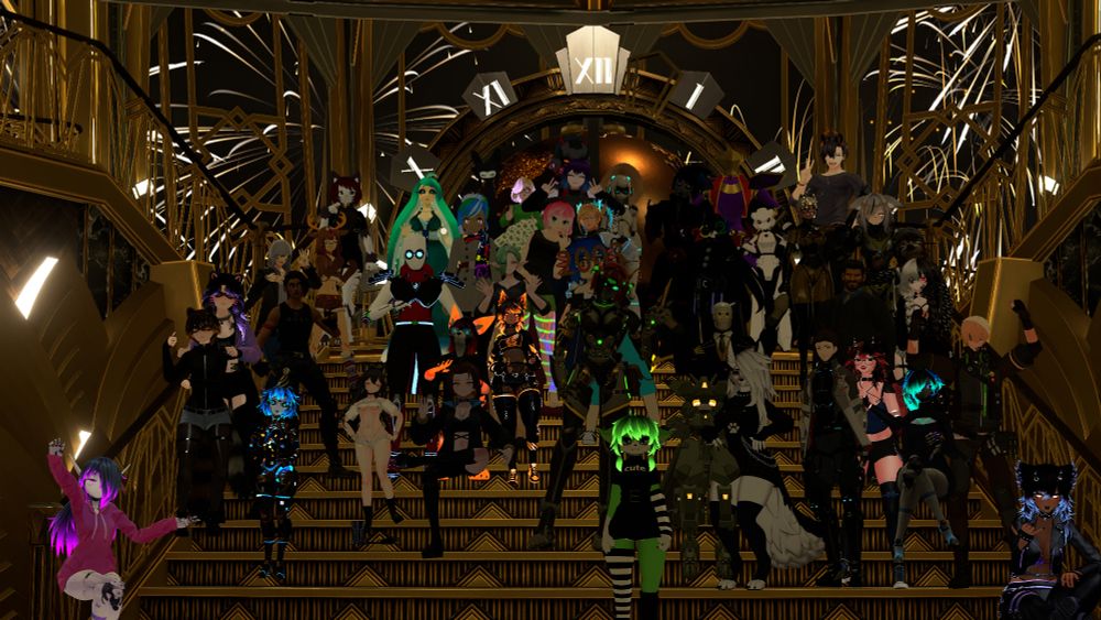 Group photo at the Moonlight Lounge NYE event. I'm super thankful for everyone that showed up, no matter whether they made it into the photo!