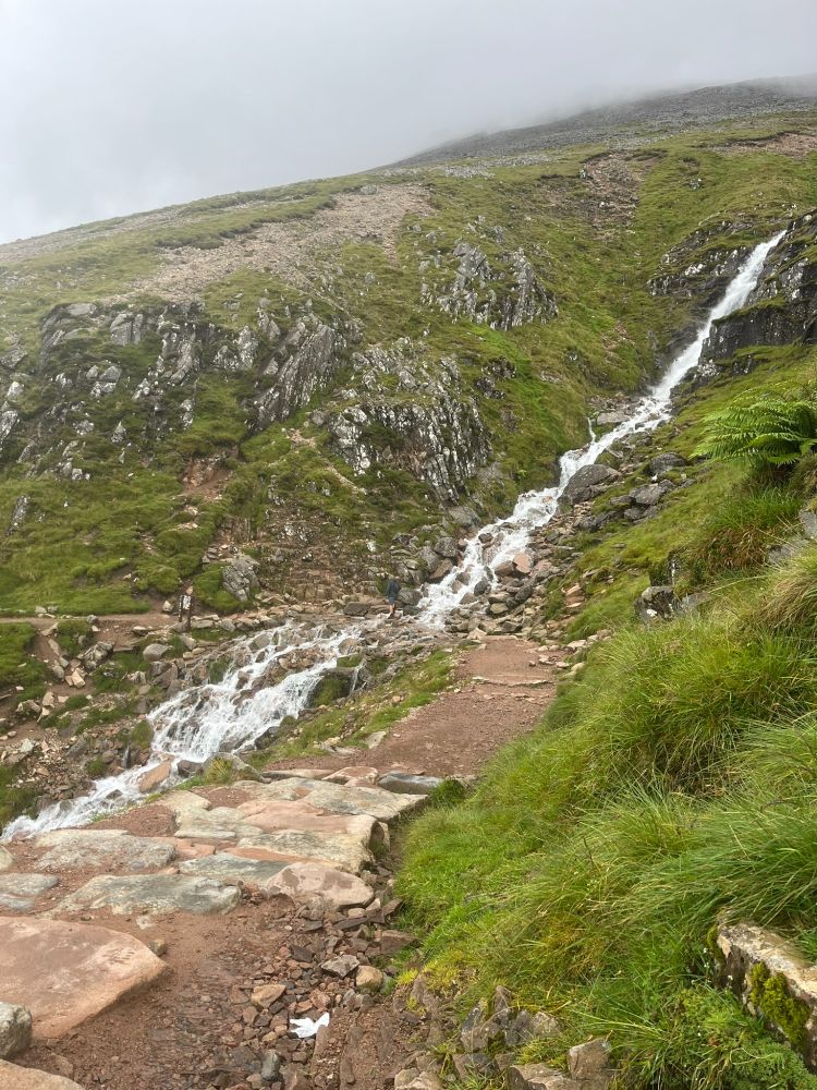Red Burn on the descent