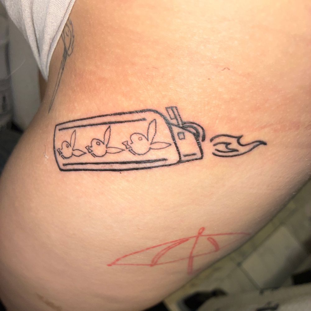 JayJayy's new tattoo 2 days after getting it 