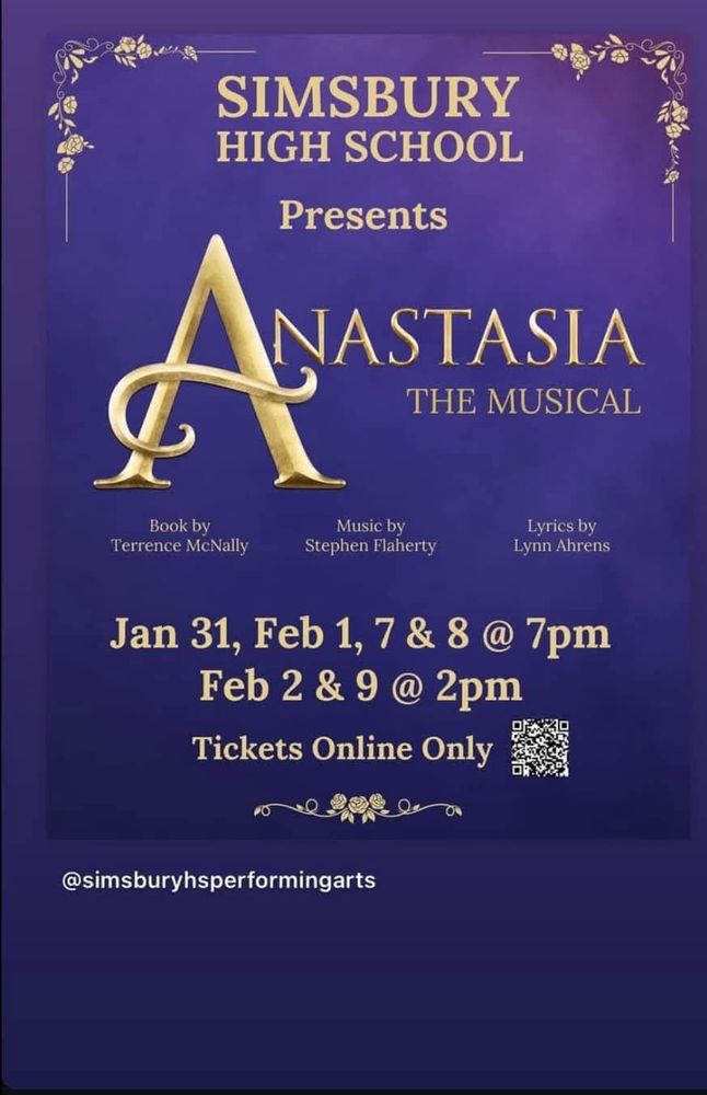 Tickets for Anastasia at Simsbury High School