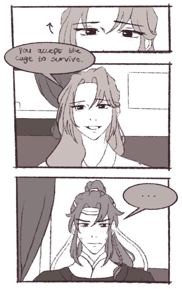 you accept the cage to survive.