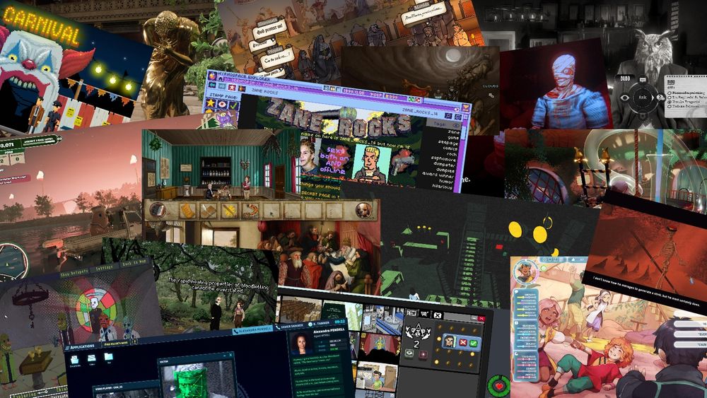 A collage of screencaps from various games named in the thread