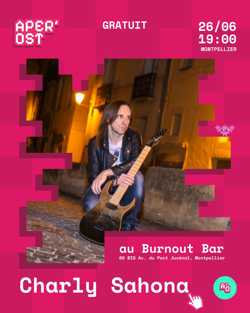 Photographie : Charly Sahona, artiste présent à l'Aper'OST 2025, événement gratuit le 26/06 à 19h00 au Burnout Bar, 60bis av. du Pont Juvénal, Montpellier
