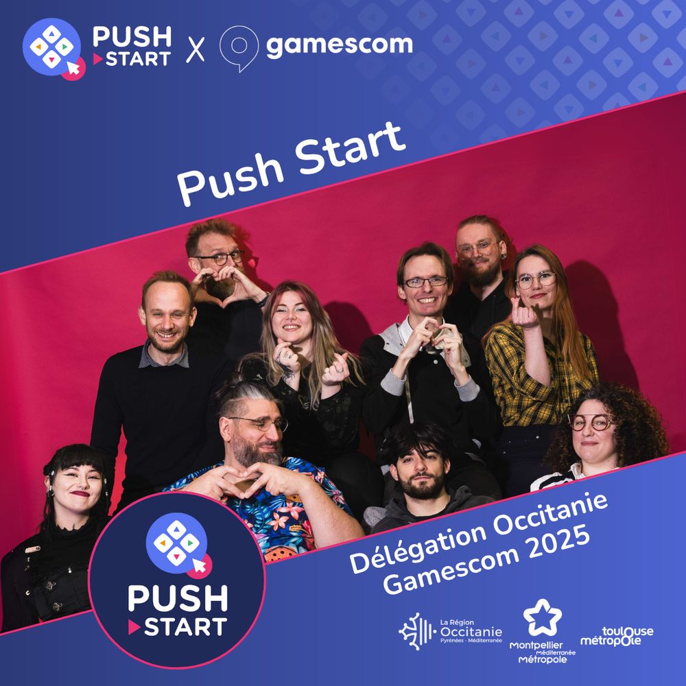 Push Start x Gamescom: meet Push Start ! 

In partnership with the Occitanie Region. Push Start is also supported by Montpellier Méditerranée Métropole and Toulouse Métropole.

Push Start x Gamescom : rencontrez Push Start !

En partenariat avec la Région Occitanie. Push Start est également soutenue par Montpellier Méditerranée Métropole et Toulouse Métropole.