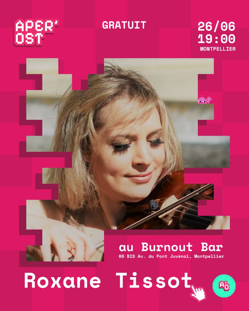 Photographie : Roxane Tissot, artiste présente à l'Aper'OST 2025, événement gratuit le 26/06 à 19h00 au Burnout Bar, 60bis av. du Pont Juvénal, Montpellier


