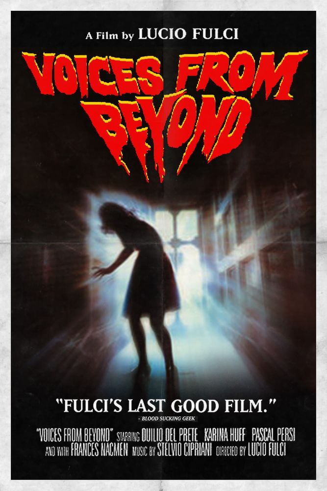 Poster for Lucio Fulci's film Voices from Beyond 