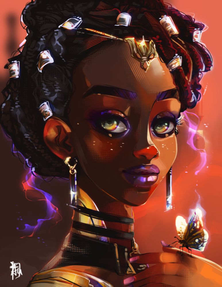 Fan portrait of Mel Medarda from Arcane. Copyright Riot Games.