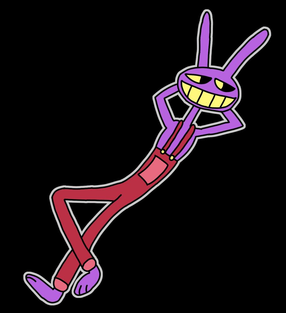 Jax from TADC with his legs crossed and arms behind his head.