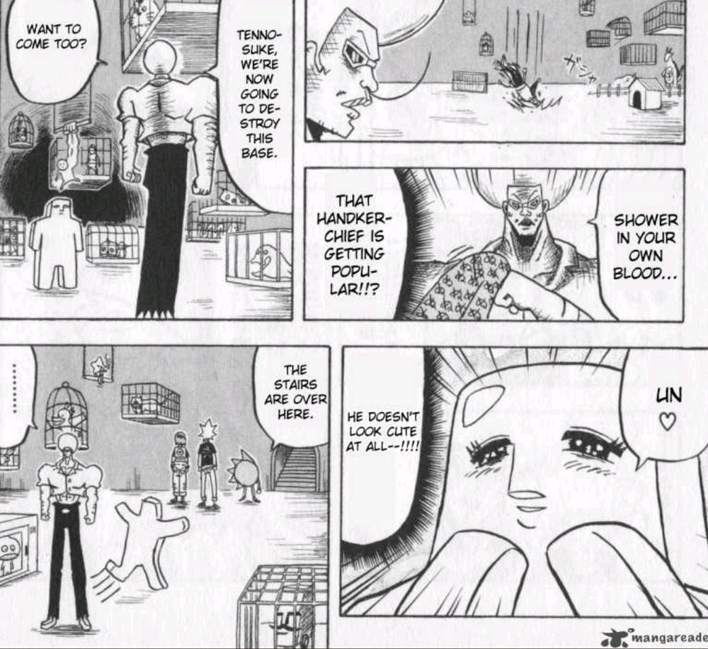 recrutement de tennosuke dans bobobo, chapitre 69 page 14