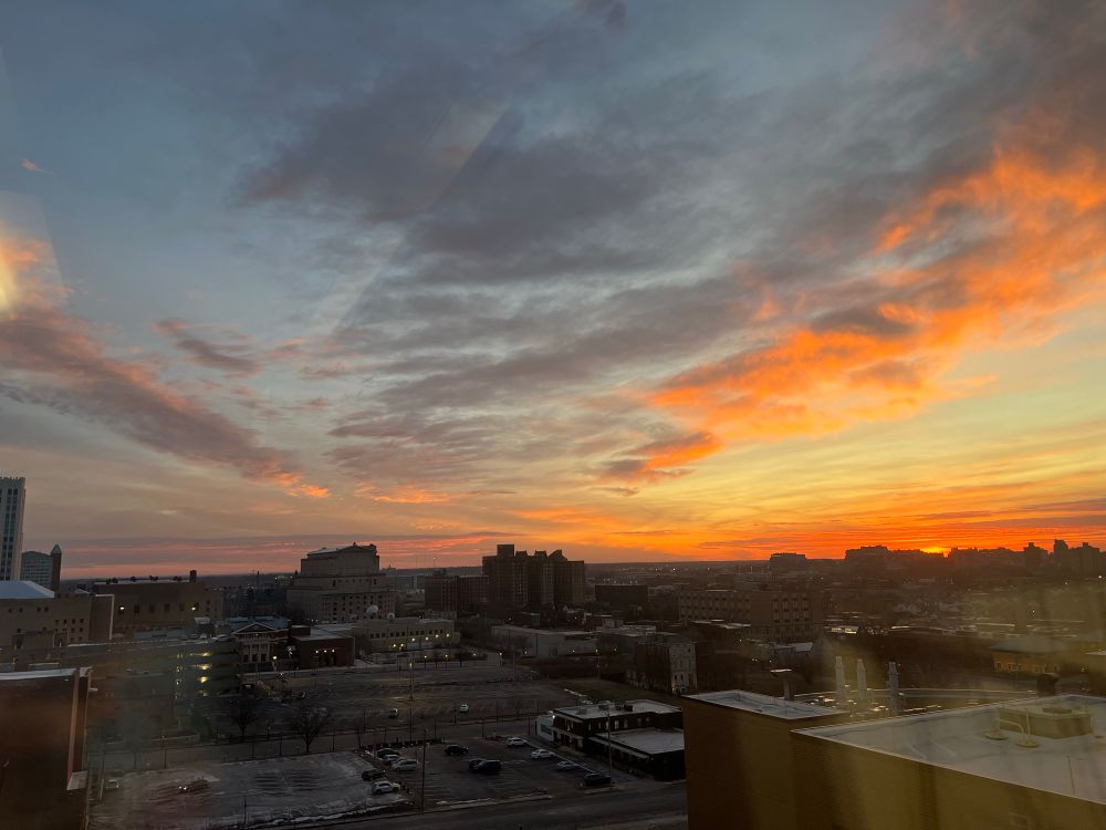 Sunset over STL