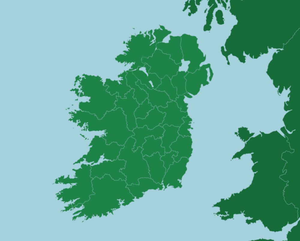 Ireland: Counties - Map Quiz Game - Seterra