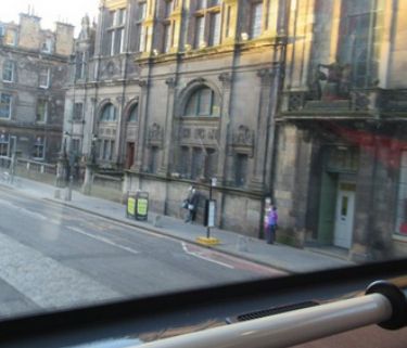 Northbound bus stop George IV Bridge