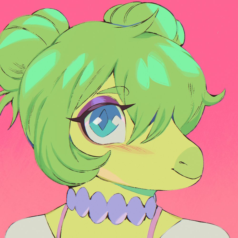 A icon headshot comm of Stella (from Goodbye Volcano High) By tigertailed on Twitter!!