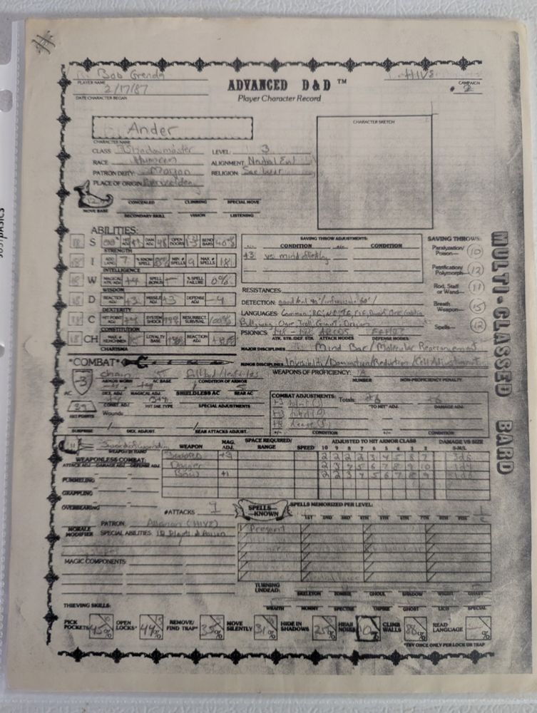 Ander the Shadowmaster