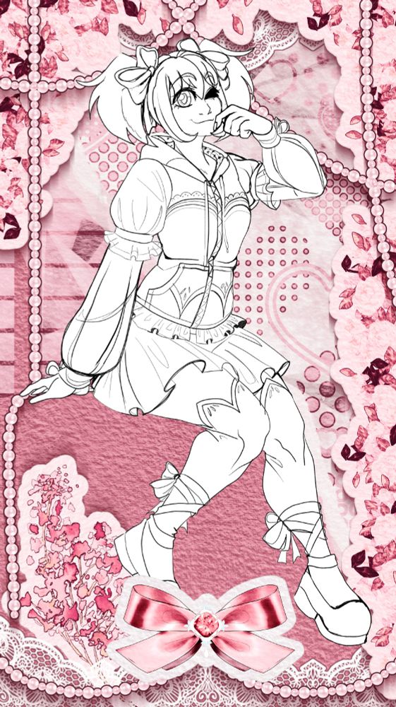 Art of Madoka Kaname using my Madoka inspired hoodie design!
Still don't know if I will be able to print them though :(