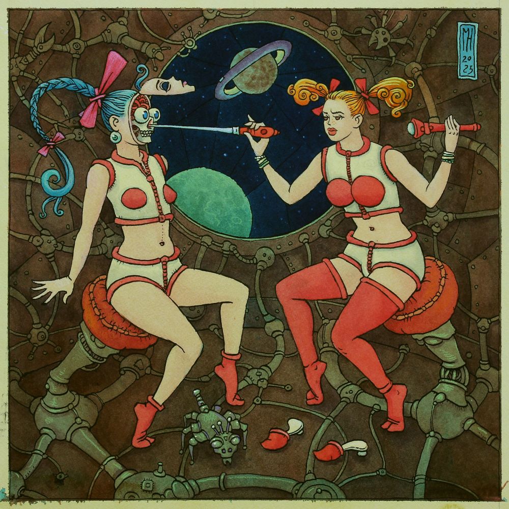 watercolor painting by michael hutter