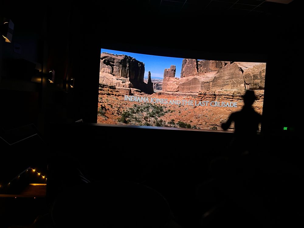 Picture of the title screen of Indiana Jones and the Last Crusade. 