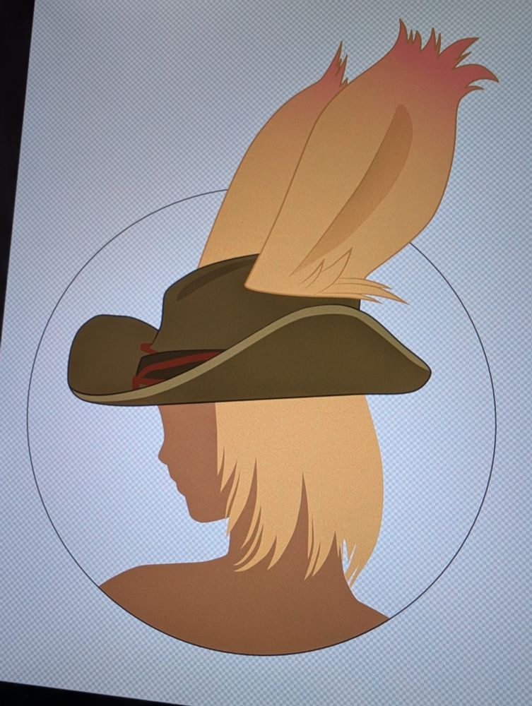 Another photo of the cloudberry vector with some of her hair and her skin now 