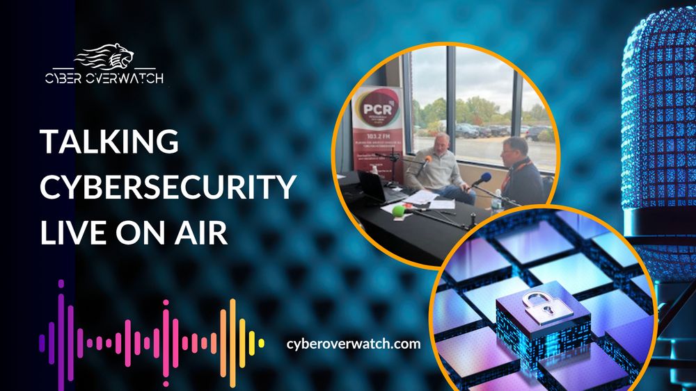 Cyber Overwatch live interview on Peterborough's PCR FM radio station talking cybersecurity for businesses. 