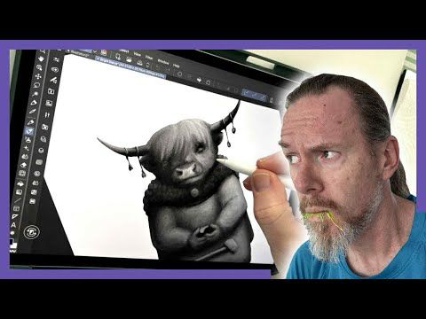 Digital speed paint of a cow godess statue, WHAT?!