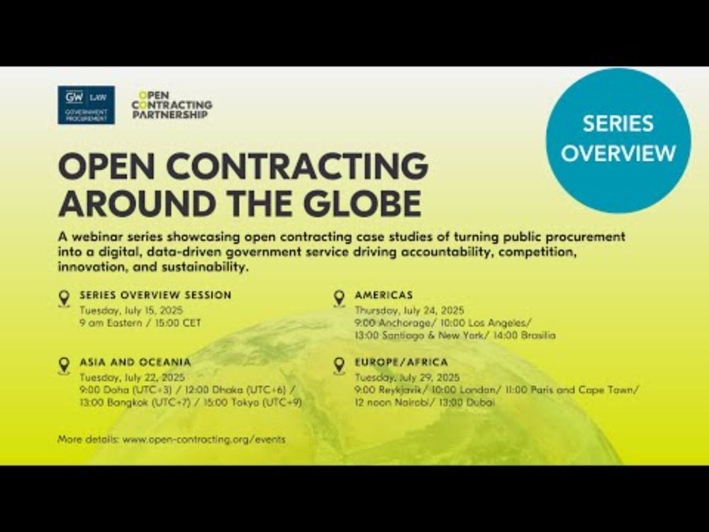 Open Contracting Around the Globe (Part 1) - Prelude