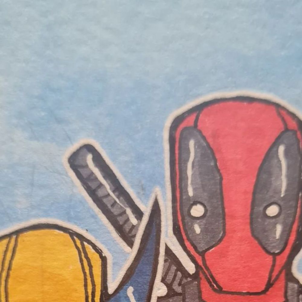 Grant Perkins on Instagram: "New #sketchcard available for purchase. £50. Dm to buy.

#redandyellow.

#DeadpoolWolverine #DeadpoolandWolverine #Deadpool #Wolverine #WolverineDeadpool #marvel #HughJack...