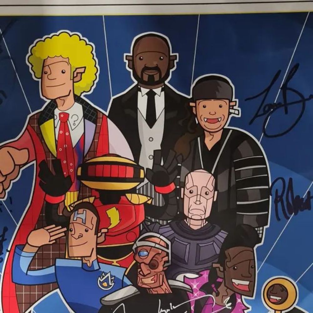 Grant Perkins on Instagram: "#Norcon was awesome. Thank you to everyone who had a hand it making it so.

And how wonderful is this fully signed, limited edition, exclusive print?! 

#reddwarf #doctorw...