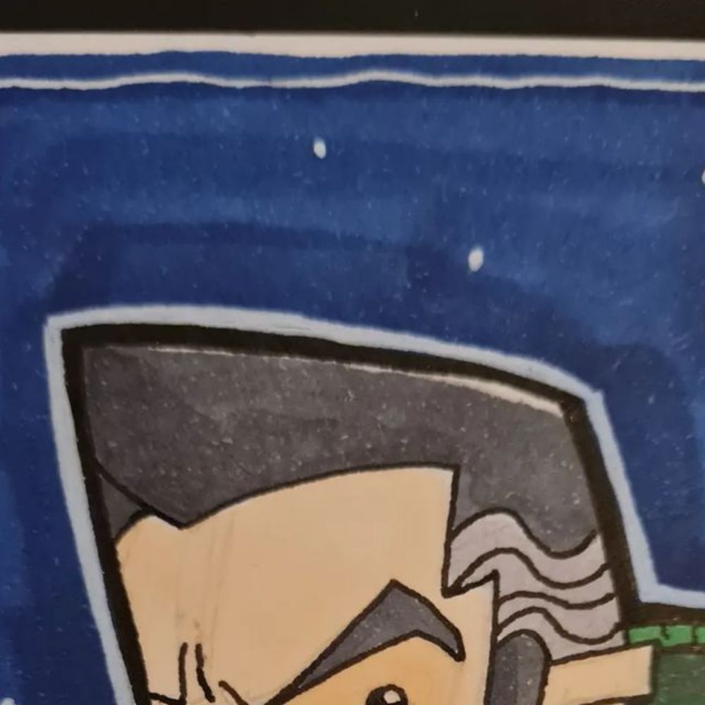 Grant Perkins on Instagram: "New #DoctorWho #Sketchcard.

I'm the Doctor, but probably not the one you were expecting.

£50. Dm to buy.

#screamoftheshalka #shalka #rumpty #IThinkThereforeIWin #DrWho ...