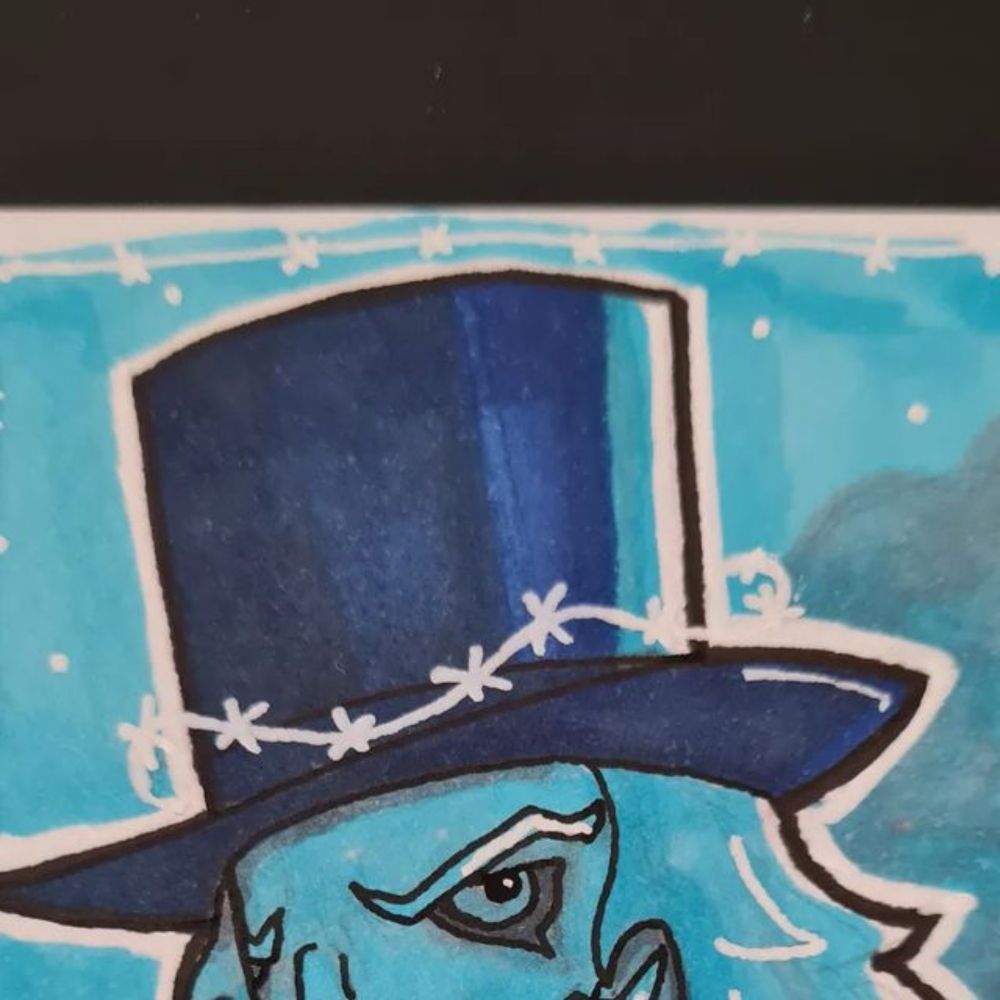 Grant Perkins on Instagram: "New sketchcard.

#unclehowdy

Dm to purchase. £50.

#wwe #Howdy #braywyatt #hello #WYATT #whiterabbit #thefiend #wwe2k24 #immortal #fireflys #thankyoubray #letmein #origin...