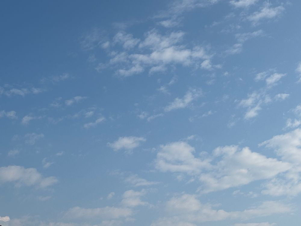 Scattered altocumulus