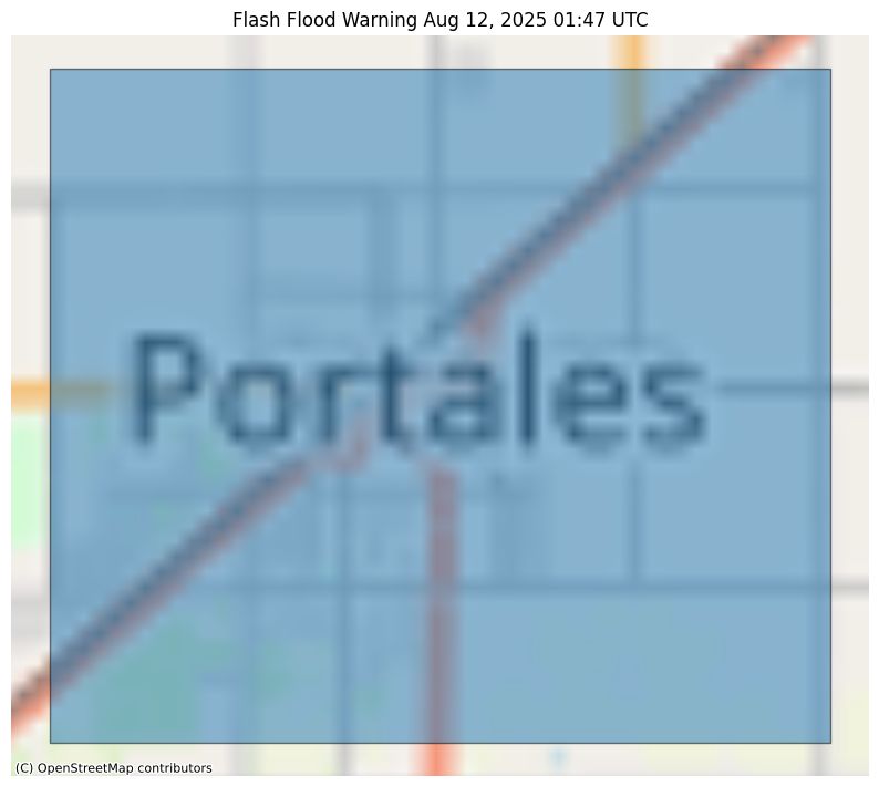 Flash Flood Warning issued August 11 at 7:47PM MDT until August 11 at 9:15PM MDT by NWS Albuquerque NM