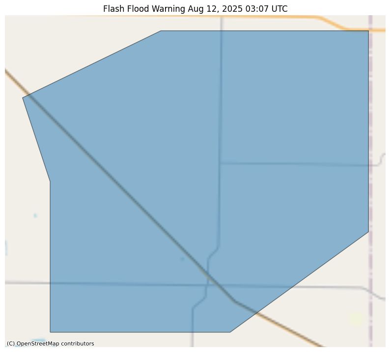 Flash Flood Warning issued August 11 at 10:07PM CDT until August 11 at 10:30PM CDT by NWS Lubbock TX