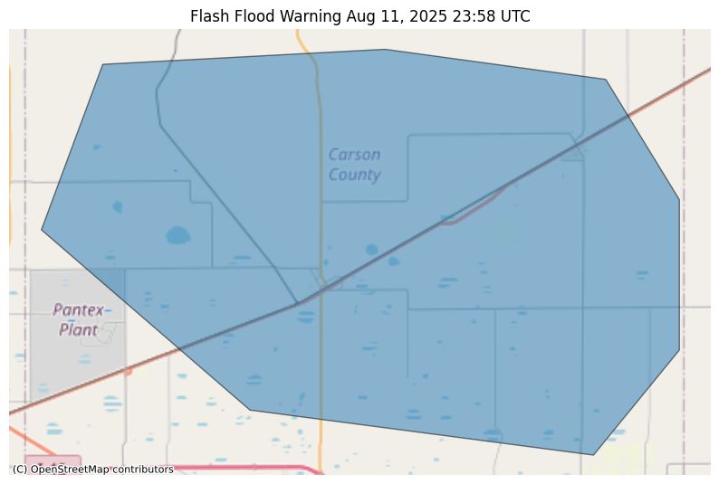 Flash Flood Warning issued August 11 at 6:58PM CDT until August 11 at 10:00PM CDT by NWS Amarillo TX