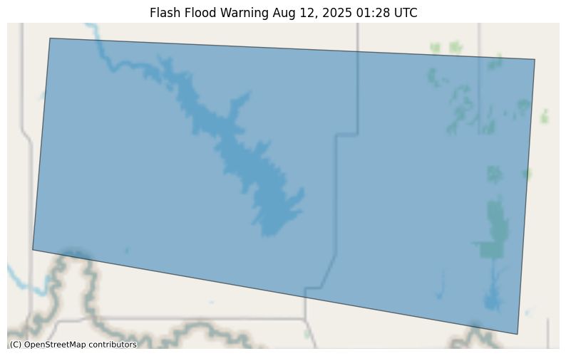 Flash Flood Warning issued August 11 at 8:28PM CDT until August 11 at 11:30PM CDT by NWS Norman OK