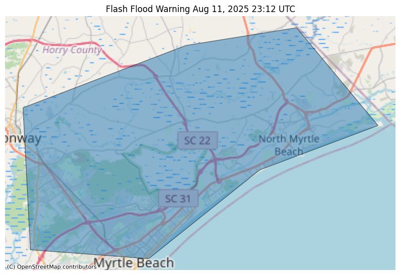Flash Flood Warning issued August 11 at 7:12PM EDT until August 11 at 9:30PM EDT by NWS Wilmington NC